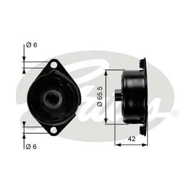 (7808-21490) Механізм натягу ременя GATES DRIVEALIGN MV TENS Gates T39090 (фото 1)