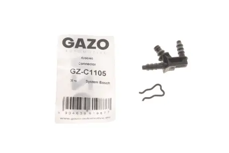 Штуцер шланга зливу Т-подібний (пласт.) (Bosch) (із захистом) GAZO GZ-C1105