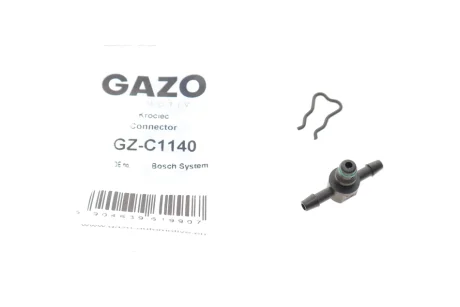 Штуцер шланга зливу Т-подібний (пласт.) (Bosch) (із захистом) GAZO GZ-C1140