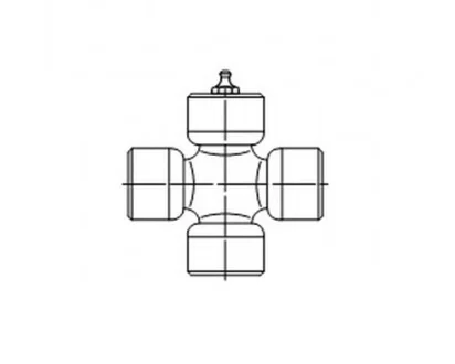 Хрестовина карданного валу (27ммx71мм) NISSAN NAVARA, NAVARA NP300, PICK UP 2.4-3.2D 01.86- GKN (Lobro) U214