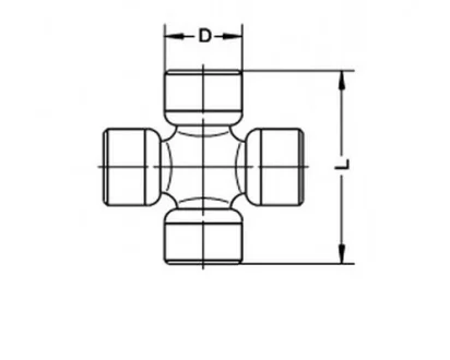 Хрестовина карданного валу (27ммx75мм) MERCEDES SPRINTER 2-T (B901, B902), SPRINTER 3,5-T (B906), SPRINTER 3,5-T (B909), SPRINTER 3-T (B903), SPRINTER 3-T (B906), SPRINTER 4 1.8-Electric 01.95- GKN (Lobro) U998