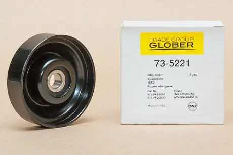 Ролик ГРМ 1.3MPI 12V, 1.5MPI 12V, 1.6MPI 12V HYUNDAI i-30 FD 07-12, Elantra HD 06-11, Accent MC 06-10, Tucson JM 04-09, Accent LC 00-06, Coupe GK 02-09, Coupe RD 96-01, Elantra XD 00-06, Getz TB 02-10; KIA Rio JB 06-11, Cerato LD 04-08, Ceed ED 07-12 GLOBER 735221