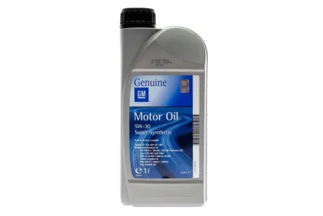 Масло 5W30 Super Synthetic (1L) (BMW LL-04/MB 229.31/MB 229.51/PORSCHE C30/VW 503.01/504.00/507.00) GM 93165009