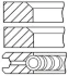 Кольца поршневые GOETZE 0817070710 (фото 1)