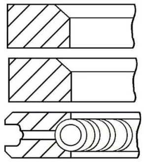 Кольца поршневые GOETZE 0817070710
