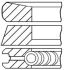 Кільця поршневі OPEL/RENAULT 84.5 (2.5/2/2) M9R740/M9R780 GOETZE 08-422007-00 (фото 1)