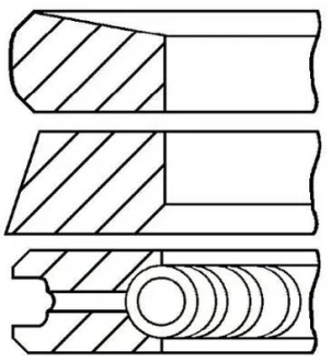 Кільця поршневі OPEL/RENAULT 84.5 (2.5/2/2) M9R740/M9R780 GOETZE 08-422007-00