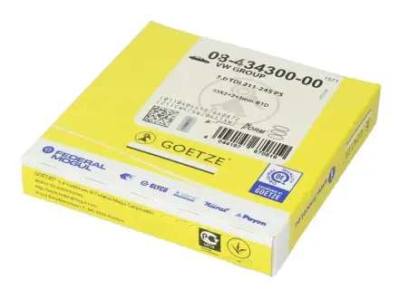 Комплект кілець поршневих з 3 шт. GOETZE 08-434300-00
