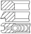 Кільця поршневі Ford 82,50 1.8 TDCi/TDDi 1,75/2,0/2,0 GOETZE 08-437000-00 (фото 1)