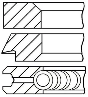Кільця поршневі Ford 82,50 1.8 TDCi/TDDi 1,75/2,0/2,0 GOETZE 08-437000-00