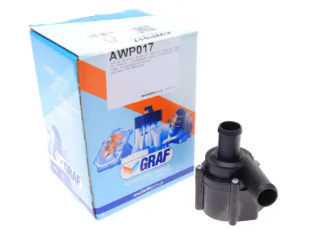 Насос системи охолодження (додатковий) Audi A4-A8/Q5/Q7 06-/VW Crafter/Touareg/Amarok 11-16 GRAF AWP017