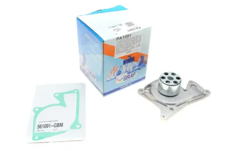 Помпа води Renault Kangoo/Clio/Duster/Laguna/Megane/Nissan Qashqai/Juke/MB 1.5dCi 09- (Ext.)(12лоп) GRAF PA1091