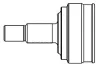 Комплект шарнірів, приводний вал GSP 834090 (фото 1)