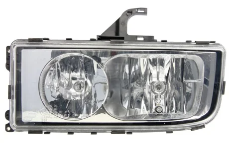 Фара Лів (H1/H7/W5W, електричн, з мотором, 24В, функції світла: ближнє світло, габаритне світло, дальнє світло, колір відбивача: хром) MERCEDES AXOR 2 10.04- 1DB247 011-031 HELLA 1DB247011031