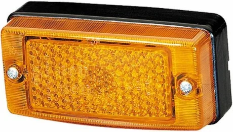Габаритні ліхтарі лів/прав, помаранчевий, Halogen/R5W, висота 43мм ширина 124мм глибина 62мм, болт/горизонтальне кріплення/кріплення вертикальне, 12/24В (IP5K9K) 2PS004 361-001 HELLA 2PS004361001