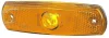 Габаритні ліхтарі Лів/Прав, жовтий, Halogen, висота 11мм  ширина 126мм  глибина 38мм, болт/для стелажної системи/горизонтальне кріплення/кріплення вертикальне, 24В (IP5K9K) 2PS962 964-018 2PS962964018