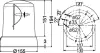 Аварійне світло (із обертанням) 2RL008 061-111 HELLA 2RL008061111 (фото 2)