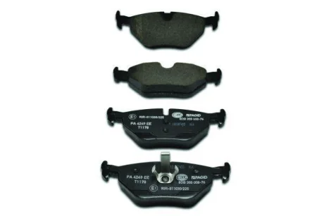 Гальмівні колодки зад. BMW 3 (E46)/SAAB 9-5/ROVER 75 96-09 (ATE) HELLA 8DB355008-761
