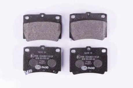 Колодки гальмівні дискові комплект задні PAGID HELLA 8DB355009501