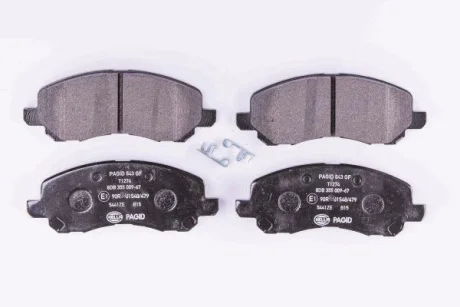 Гальмівні колодки пер. Lancer VIII/Outlander II/Peugeot 4008 08- HELLA 8DB355009-671