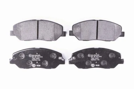 Гальмівні колодки пер. Hyundai Santa FE 06- (mando) HELLA 8DB355012-371