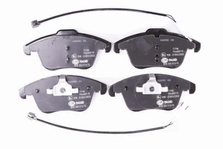 Колодки гальмівні дискові комплект передні PAGID HELLA 8DB355013731