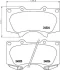 Гальмівні колодки пер. MITSUBISHI PAJERO/TOYOTA FJ CRUISER/LAND CRUISER 2.7-4.7 01- HELLA 8DB355014-121 (фото 2)