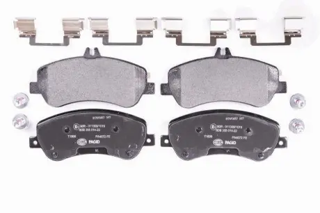 Колодки гальмівні дискові комплект; передн. PAGID HELLA 8DB355014221