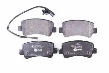 Колодки гальмiвнi дискові комплект; задн. PAGID HELLA 8DB355015301