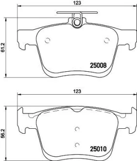 Гальмівні колодки HELLA 8DB355020271