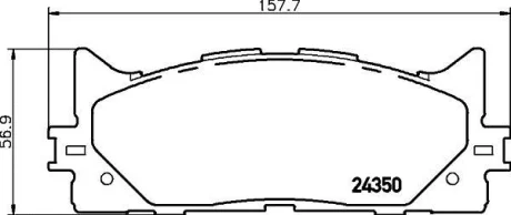 Колодки дискового тормоза HELLA 8DB355028471
