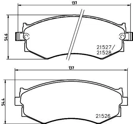 Колодки дискового тормоза HELLA 8DB355029301 (фото 1)