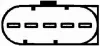 Витратомір повітря 1.7CDI 16V,2.7CDI 20V,3.2CDI 24V,3.0TD 24V MERCEDES-BENZ C-Class W204 07-14, G-Class W463 90-18, CLK W209 02-10, E-Class W210 94-03, S-Class W220 98-06, A-Class W168 97-04, C-Class W203 00-07 HELLA 8ET009149-231 (фото 2)