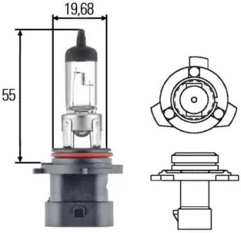 Лампа розжарювання HB4A 12V 51W P22d HELLA 8GH005636201