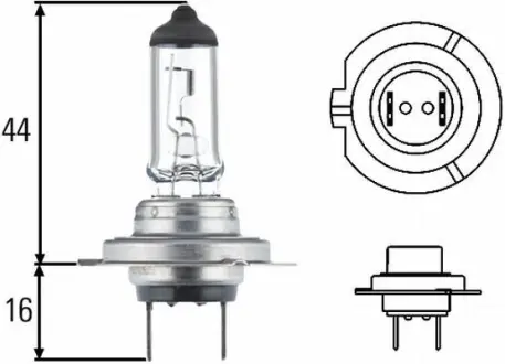 Лампа розжарювання H7 24V 70W PX 26d HELLA 8GH007157241