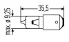 Лампа розжарювання H6W 12V 6W BAX 9s HELLA 8GH007643121 (фото 2)