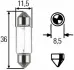Лампа розжарювання HEAVY DUTY C5W 24V 5W SV 8,58 8GM002092241 HELLA 8GM002092241