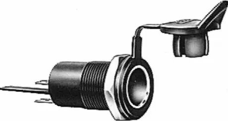 Розетка, ISO 4165, кількість штифтів/кількість активних штифтів 1, 12В, 8А 8JB004 777-001 HELLA 8JB004777001