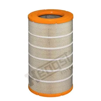 Фильтр воздушный (фильтрующий элемент) RVI ARES, ILIADE, KERAX, PREMIUM, PREMIUM 2 VOLVO FE, FE II D7E240-MIDR06.23.56B/41 04.96- HENGST FILTER E454L