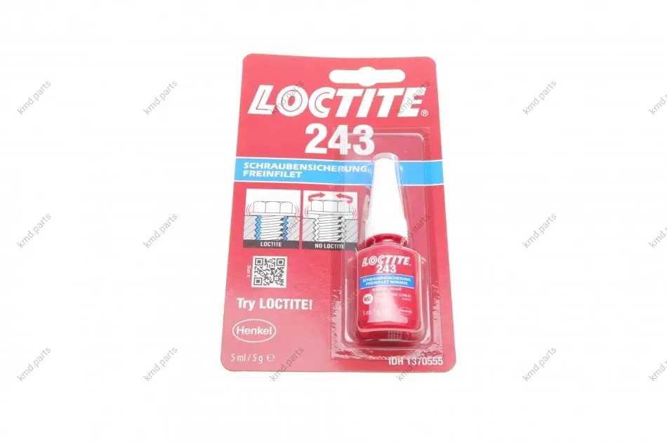 Фіксатор різьби Loctite 243 анаеробний, середньої міцності 5мл Henkel 1370555 (фото 1)
