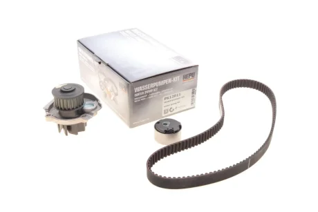 Комплект ременя ГРМ з помпою води HEPU PK12011