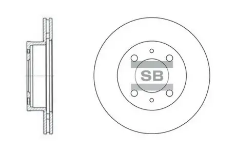 Диск тормозной SANGSIN Hi-Q (SANGSIN) SD1010