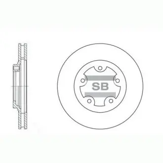 Гальмівний диск SANGSIN Hi-Q (SANGSIN) SD1029