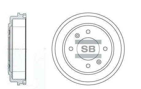 Гальмівний барабан HQ Hi-Q (SANGSIN) SD1039