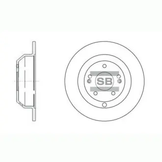 Гальмівний диск SANGSIN Hi-Q (SANGSIN) SD1072