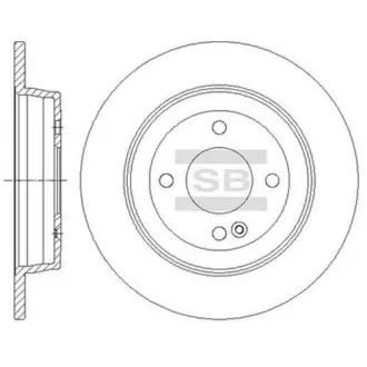 Диск гальмівний SANGSIN Hi-Q (SANGSIN) SD1087