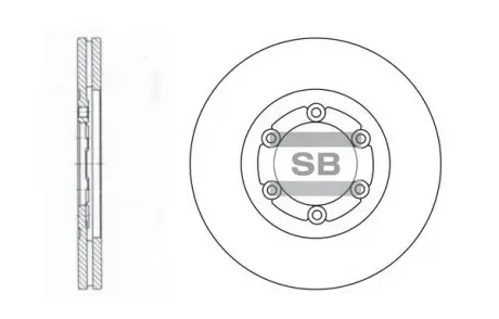 Диск тормозной SANGSIN Hi-Q (SANGSIN) SD2008