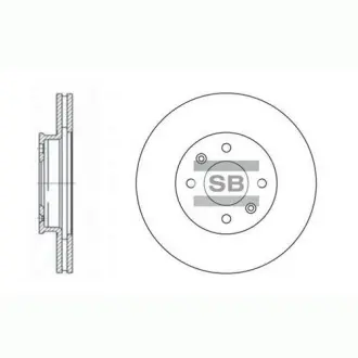 Диск гальмівний SANGSIN Hi-Q (SANGSIN) SD2028