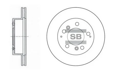 Диск тормозной SANGSIN Hi-Q (SANGSIN) SD3014