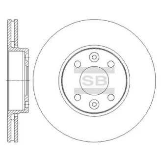 Диск гальмівний Hi-Q (SANGSIN) SD3067